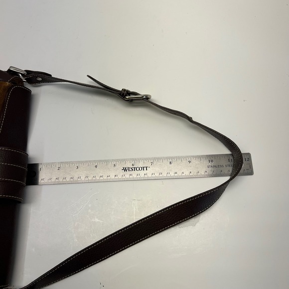 VTG Etienne Aigner Monogram Canvas Leather Trim Shoulder Bag Purse Buckle EUC - Picture 5 of 15